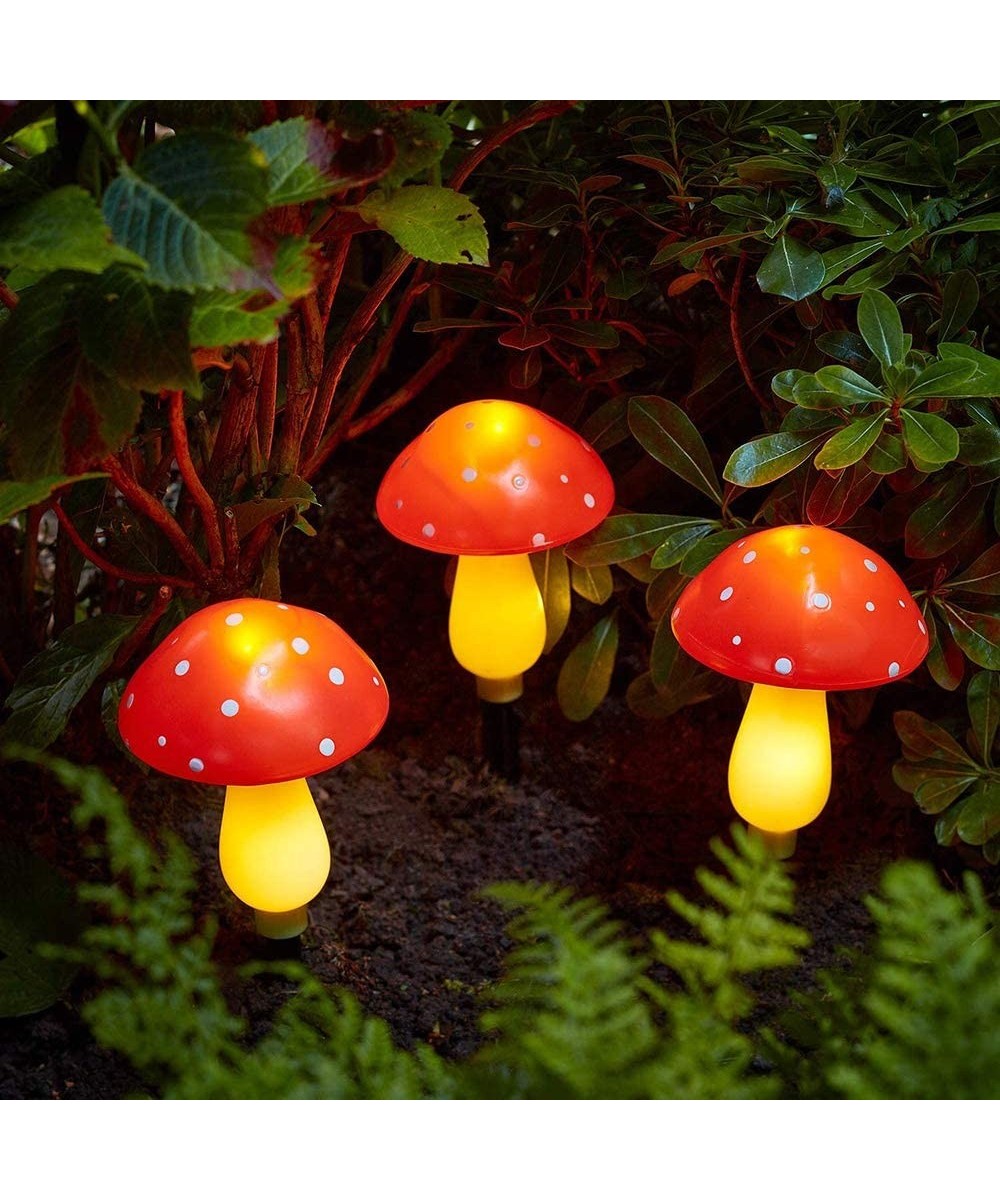 Solar Fairy String Lights Garden Outdoor- Garden Pathway Decorative Lamp Stake Lights Solar Landscape Lights Waterproof Cute ...