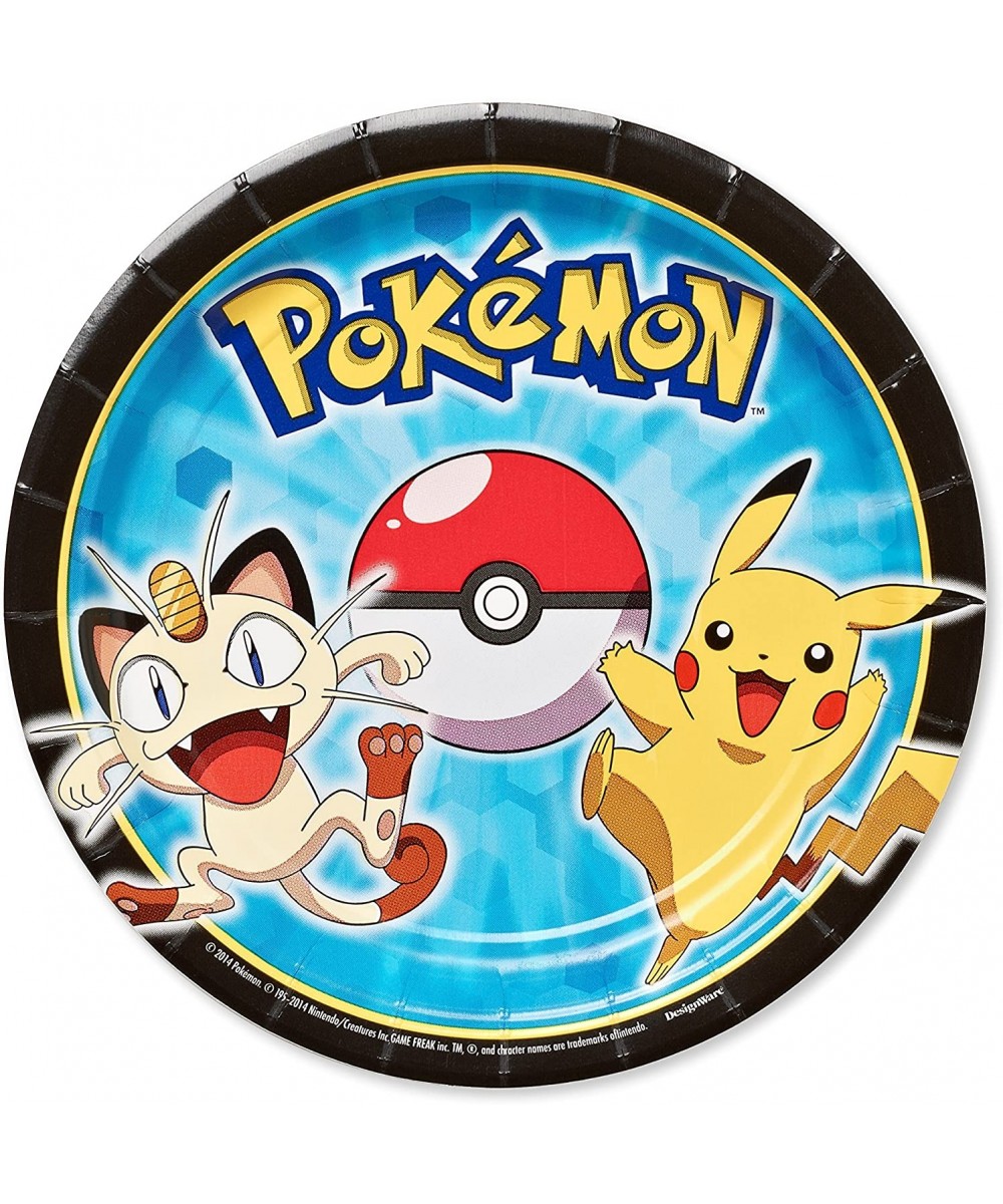 Pokemon Round Plate (8 Count)- 7 - Dessert Plates-2 - CC11T9MLZD3 $7.53 Banners