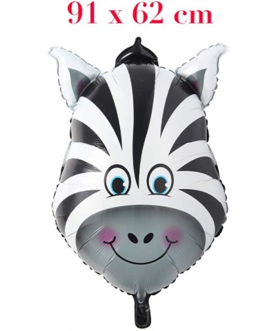 Huge Animal Head Safari Foil Balloon Inflatable Air Ballon Happy Birthday Christmas Party Decorations Kids Baby Shower Party ...