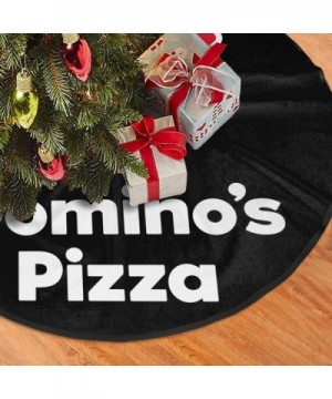 Domino's Pizza Christmas Tree Skirt- 30/36/48 Inches for Christmas Decor Home Decor Holiday Decorations - Black - C018AY23GKR...