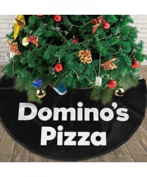 Domino's Pizza Christmas Tree Skirt- 30/36/48 Inches for Christmas Decor Home Decor Holiday Decorations - Black - C018AY23GKR...