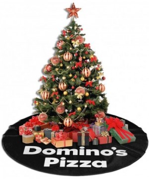 Domino's Pizza Christmas Tree Skirt- 30/36/48 Inches for Christmas Decor Home Decor Holiday Decorations - Black - C018AY23GKR...