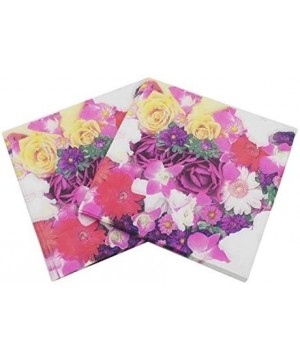 40 Count Paper Napkins- Designed Vintage Flowers Prints Cocktail Napkins- Serviettes Napkins for Weeding- Dinner and Party- P...