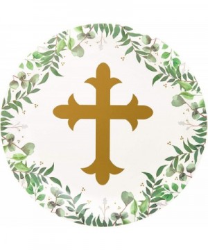 Disposable Paper Plates with Religious Theme (7 in- Pack of 80) - CP18UKEK9W3 $11.48 Tableware