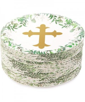 Disposable Paper Plates with Religious Theme (7 in- Pack of 80) - CP18UKEK9W3 $11.48 Tableware