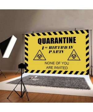 Quarantine Birthday Decorations -1st Quarantine Birthday Banner Social Distancing Theme Party (1st-Yellow) - CM199RX3LK0 $8.4...