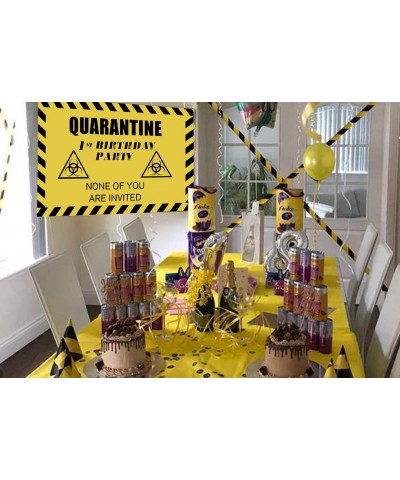 Quarantine Birthday Decorations -1st Quarantine Birthday Banner Social Distancing Theme Party (1st-Yellow) - CM199RX3LK0 $8.4...