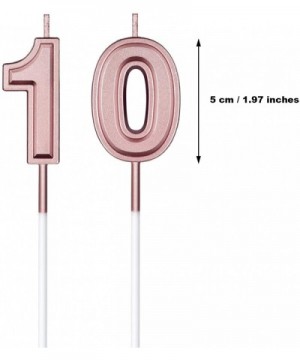 10th Birthday Candles Cake Numeral Candles Happy Birthday Cake Candles Topper Decoration for Birthday Wedding Anniversary Cel...