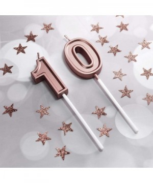 10th Birthday Candles Cake Numeral Candles Happy Birthday Cake Candles Topper Decoration for Birthday Wedding Anniversary Cel...