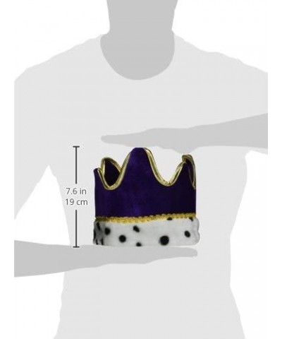 Plush Royal Crown (purple) Party Accessory (1 count) (1/Pkg) - Purple - CV113WGIK1R $6.14 Hats