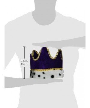 Plush Royal Crown (purple) Party Accessory (1 count) (1/Pkg) - Purple - CV113WGIK1R $6.14 Hats