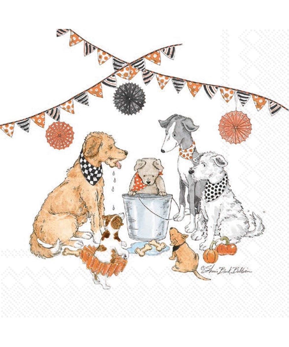 20-Count Beverage/Cocktail 3-Ply Paper Napkins- 5 x 5-Inches- Halloween Party Dogs - Halloween Party Dogs - C6190OCANA4 $5.39...