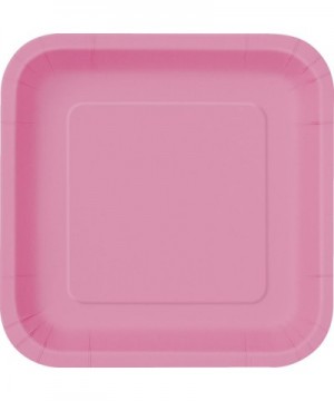Industries- Square Paper Plates- 14 Pieces - Hot Pink - CP116GI52C3 $4.66 Tableware