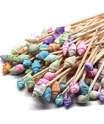 100 Pastel Dyed Seashell Toothpicks for Beach Wedding Shell Tiki Bar Parties - CQ184SWRWUI $7.66 Favors