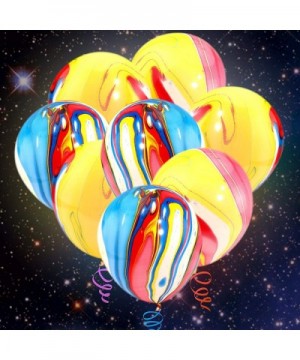 LED Light up Balloons 40 Pcs Colorful LED Balloon Lights Agate Marble Latex Balloons- Great for Party- Birthdays- Weddings- B...