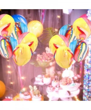 LED Light up Balloons 40 Pcs Colorful LED Balloon Lights Agate Marble Latex Balloons- Great for Party- Birthdays- Weddings- B...