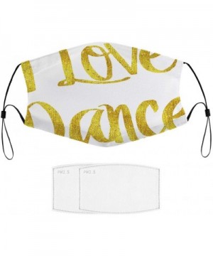 I Love Dance - Unisex Mouth Face Cover Scarf Balaclava Dust Reusable and Washable Fashion Cute Adjustable Protection Cloth Sh...