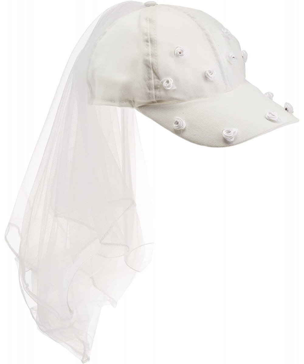 White Veil Cap Party Accessory (1 count) (1/Pkg) - CW111S5PFTT $7.29 Hats