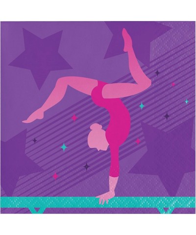 Gymnastics Party Beverage Napkins- 16 ct- Multi-color- 5 - CV195CLHO9C $4.75 Party Tableware