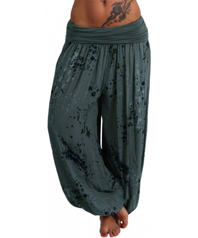 Women's Smocked Boho Yoga Drawstring Thai Harem Pants - Ideal Yoga Pant - Army Green - C3196X5S4IK $11.48 Birthday Candles