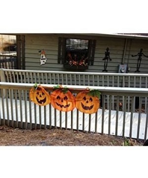 Halloween Pumpkin Decoration Bunting - Large 59" Seasonal Family Friendly Trick or Treat Polyester Banner Garland - pumpkin -...