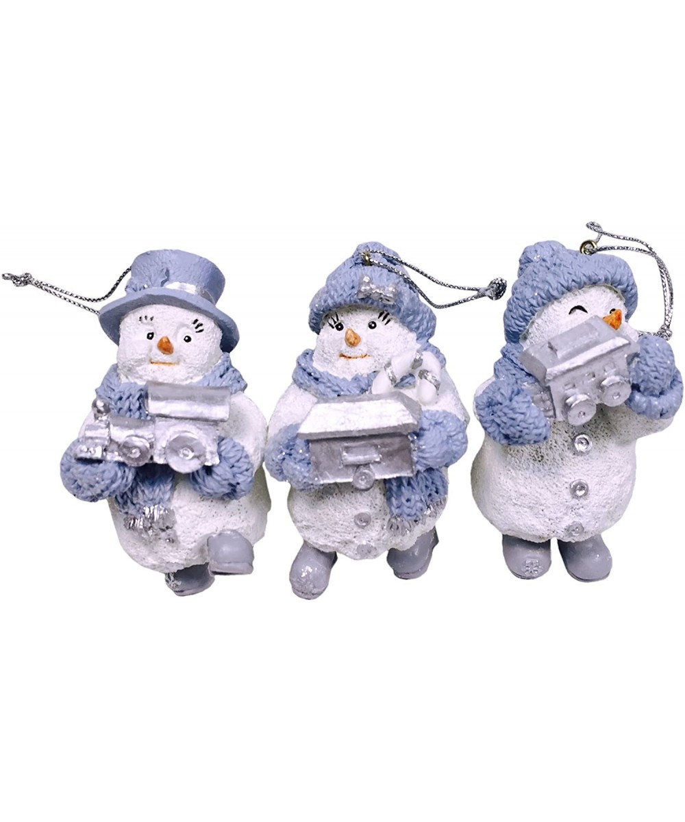 Flurry Train Engine- Blizzy Boxcar- Powder Caboose - Set of 3 Hanging Ornaments - CL184EMGDMT $13.55 Ornaments
