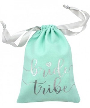 10pc Bride Tribe Drawstring Bags w/Satin Ribbon- 7x5" - Cotton Pouch for Bridesmaids- Bachelorette- Bridal Party- Bridal Show...