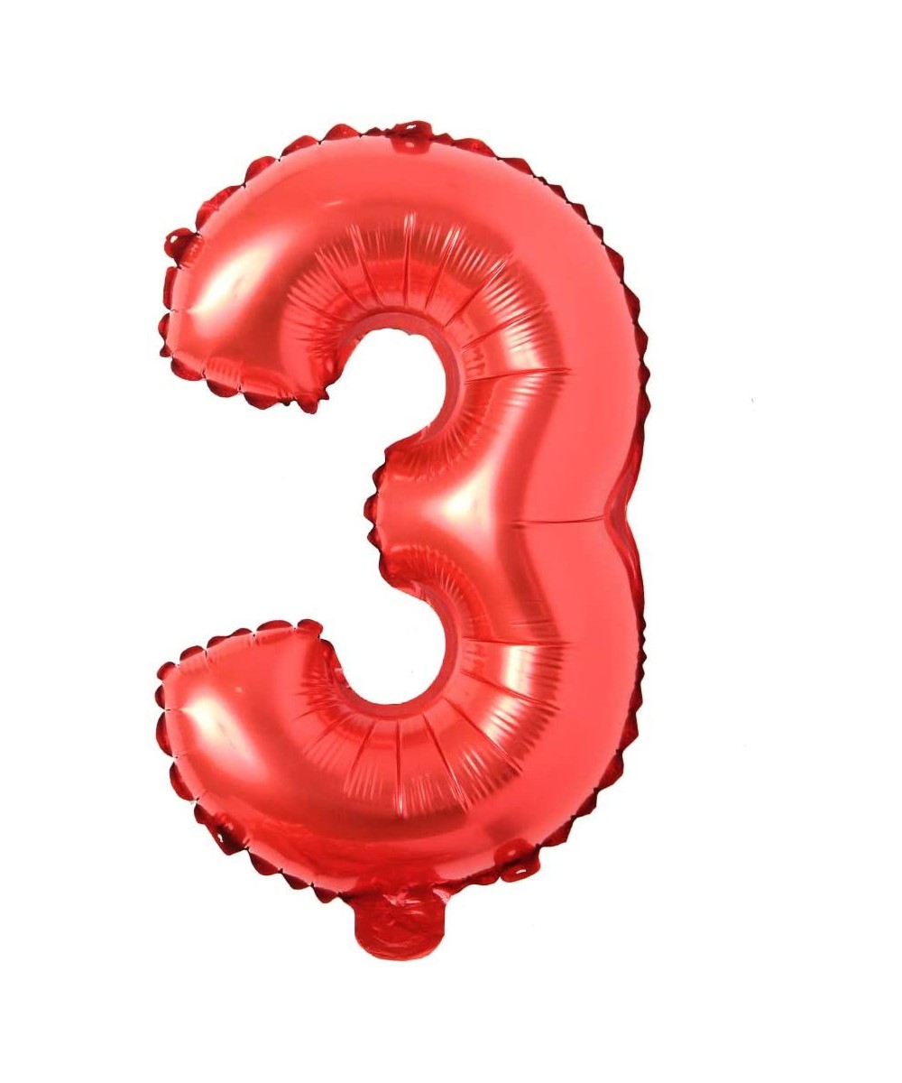 16" inch Single Red Alphabet Letter Number Balloons Aluminum Hanging Foil Film Balloon Wedding Birthday Party Decoration Bann...