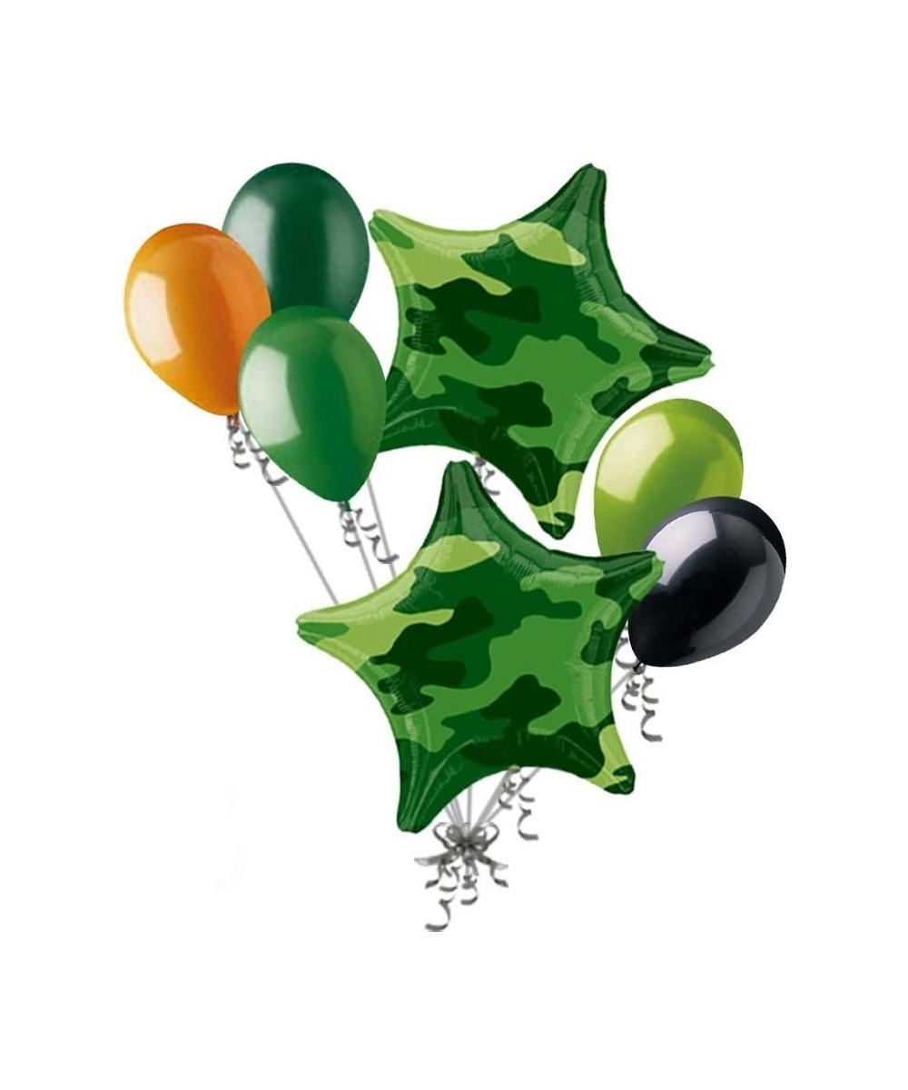 7pc Camo Stars Balloon Bouquet Army Marines Military Happy Birthday Welcome Home - C612DERVLOV $8.79 Balloons