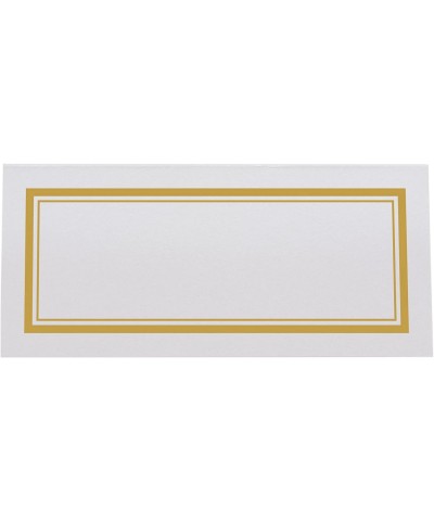 Double Line Border Printable Place Cards- Gold- Set of 60 (10 Sheets)- Laser & Inkjet Printers - Perfect for Wedding- Parties...