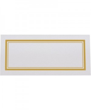 Double Line Border Printable Place Cards- Gold- Set of 60 (10 Sheets)- Laser & Inkjet Printers - Perfect for Wedding- Parties...