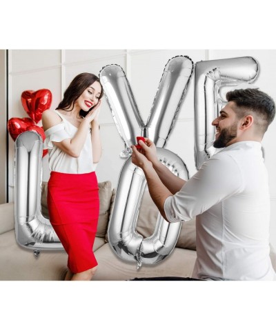 Letter Balloons 40 Inch Single Silver Alphabet Balloons Aluminum Hanging Foil Film Balloon for Baby Shower Wedding Anniversar...