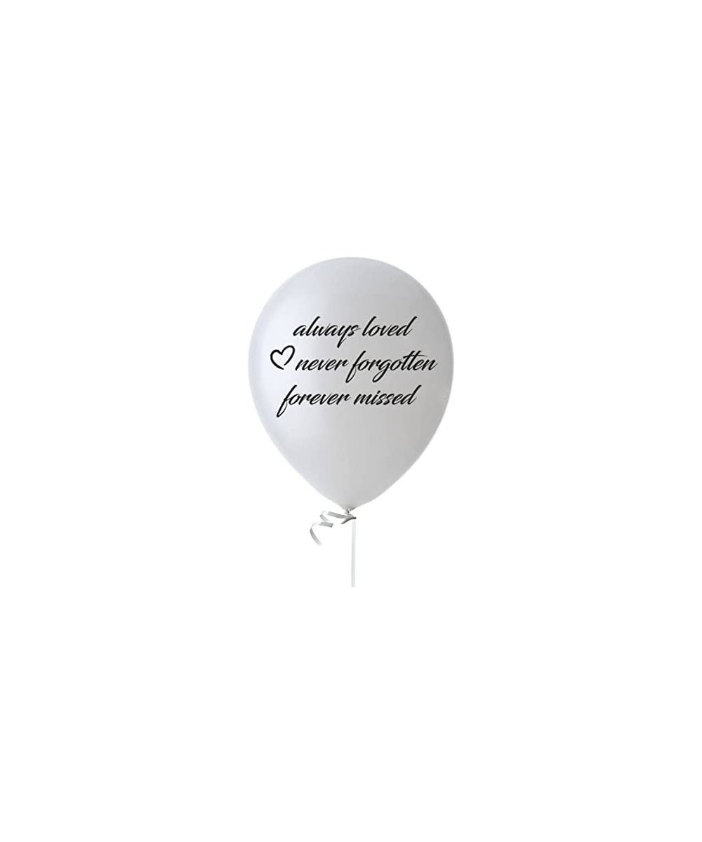 Biodegradable Funeral Balloons- 25 White Elegant Memorial Balloons- Remembrance White Balloons- Memory Table Décor- 12" Condo...