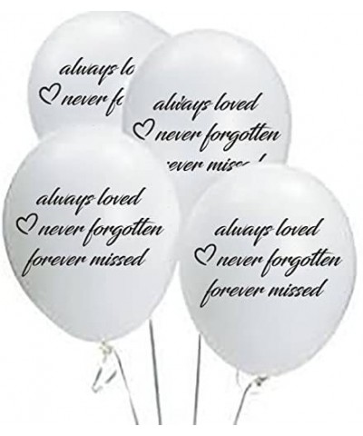 Biodegradable Funeral Balloons- 25 White Elegant Memorial Balloons- Remembrance White Balloons- Memory Table Décor- 12" Condo...