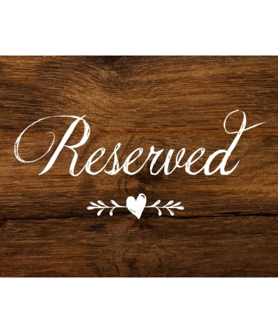 Rustic Wedding Table Numbers - Wood Look Table Numbers 1-24 - Includes Mr and Mrs Sweetheart Table Cards and 2 Reserved Table...