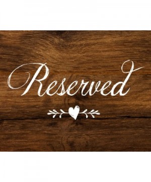 Rustic Wedding Table Numbers - Wood Look Table Numbers 1-24 - Includes Mr and Mrs Sweetheart Table Cards and 2 Reserved Table...