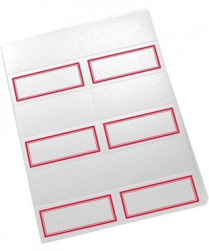 Double Line Border Printable Place Cards- Ruby Red- Set of 60 (10 Sheets)- Laser & Inkjet Printers - Perfect for Wedding- Par...