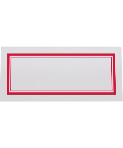 Double Line Border Printable Place Cards- Ruby Red- Set of 60 (10 Sheets)- Laser & Inkjet Printers - Perfect for Wedding- Par...