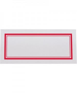 Double Line Border Printable Place Cards- Ruby Red- Set of 60 (10 Sheets)- Laser & Inkjet Printers - Perfect for Wedding- Par...