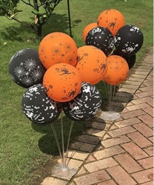 Halloween Balloons Stand Table Floating Balloons Support Rack Set for Halloween Party Table Ornaments Lead Decorations 28" He...