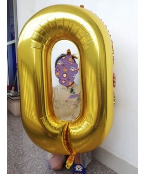 40 Inch Giant Gold Number 3 Balloon-Foil Helium Digital Balloons for Birthday Anniversary Party Festival Decorations - Gold 3...