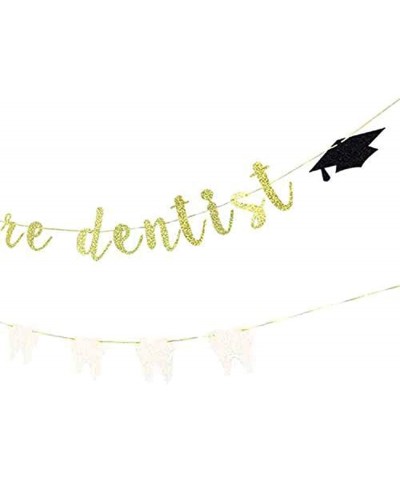 Gold Future Dentist Banner - Dentist Graduation Banner - Dentist Graduation Decorations - 2020 Grad Party Decorations - CY196...