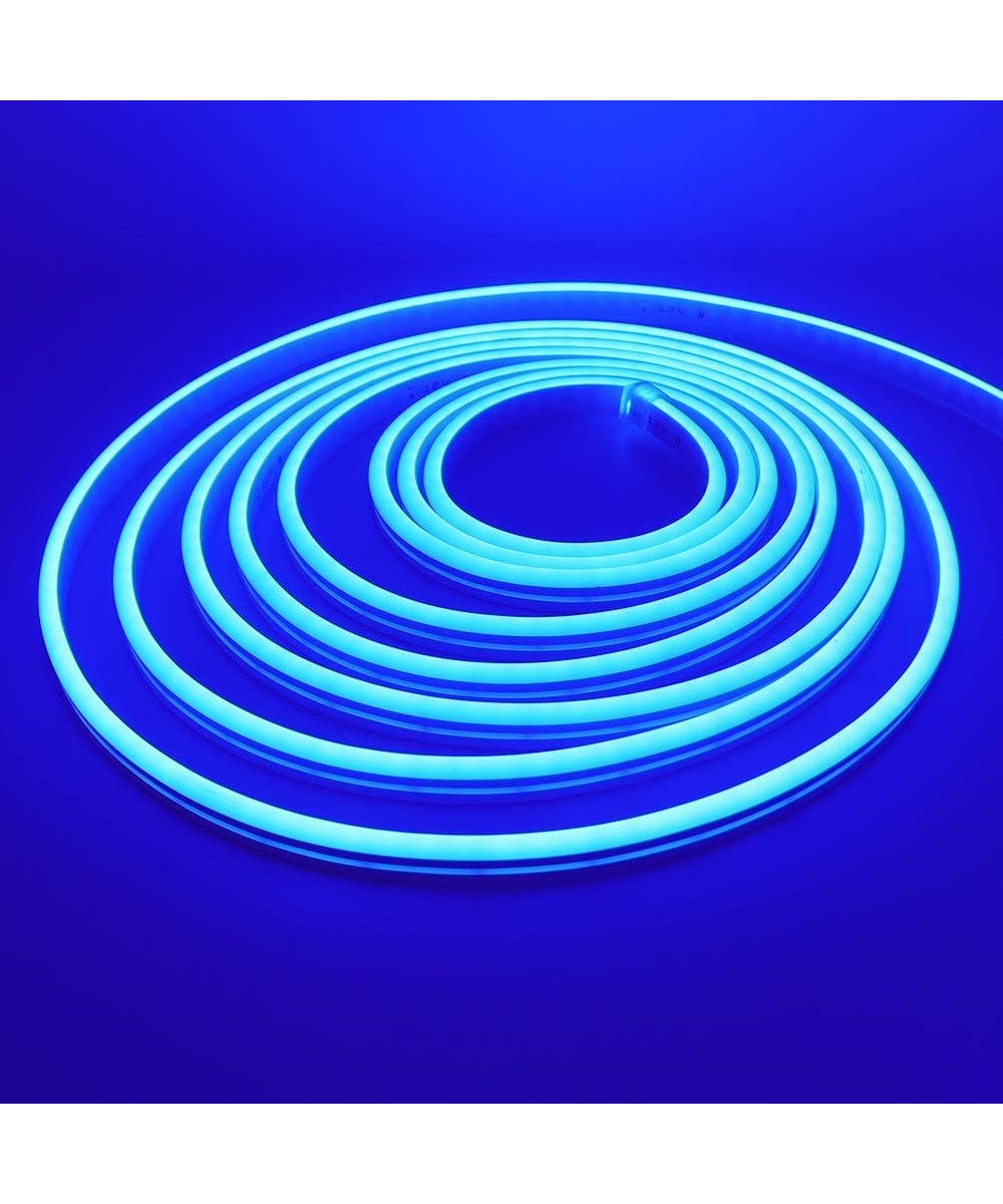 LED Strip Lights- LED Neon Light Rope- Outdoor Flexible Light- DC 12V 16.4 Ft/5m 2835 600 LEDs Silicone Tape Light for Home- ...