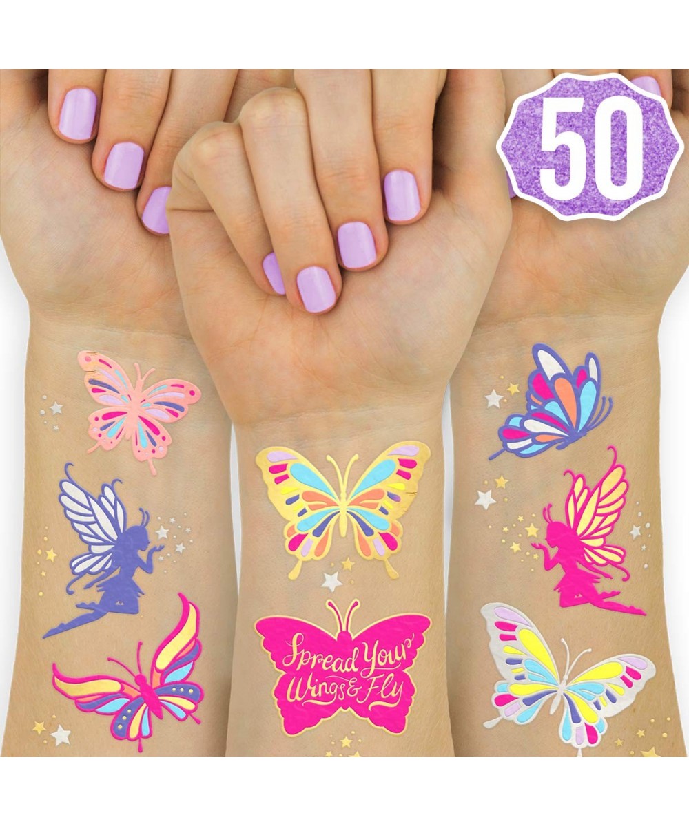 Butterfly Tattoos for Kids - 50 Glitter styles - Birthday Party Supplies- Butterfly Party Favors + Fairy Decor - CQ18QNTZ2NN ...