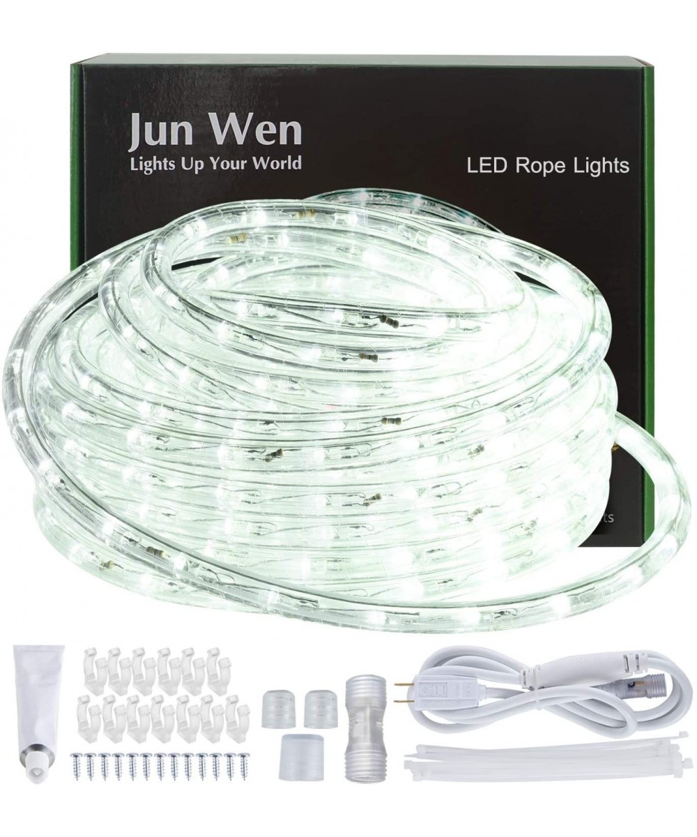 Outdoor LED Rope Lights Indoor Daylight White 6500K Waterproof 432 LEDs 40ft/12m Flexible Plug in 110V UL Listed Power Plug G...