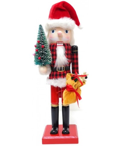 Nutcracker Figures Christmas Ornaments Gift Wooden Nutcracker Doll- 14" Tall - Santa Claus - C0194S4U2YU $16.38 Nutcrackers