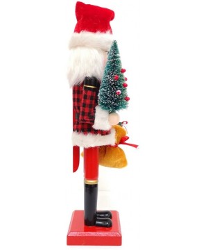 Nutcracker Figures Christmas Ornaments Gift Wooden Nutcracker Doll- 14" Tall - Santa Claus - C0194S4U2YU $16.38 Nutcrackers