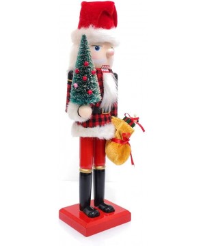 Nutcracker Figures Christmas Ornaments Gift Wooden Nutcracker Doll- 14" Tall - Santa Claus - C0194S4U2YU $16.38 Nutcrackers