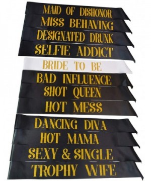 Bachelorette Sashes- 12Pcs Team Bride Bachelorette Party Sash- Bride to Be for Bachelorette Party Decorations Bachelorette Pa...