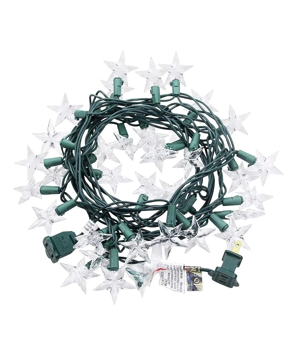 LED Christmas String Light Star Fairy Lights 12Ft 35 LEDs Warm White Waterproof Connectable UL Listed Rope Light for Xmas Tre...